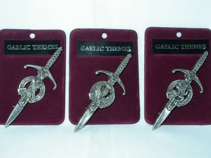 Gaelic Themes Kilt Pins - Pewter